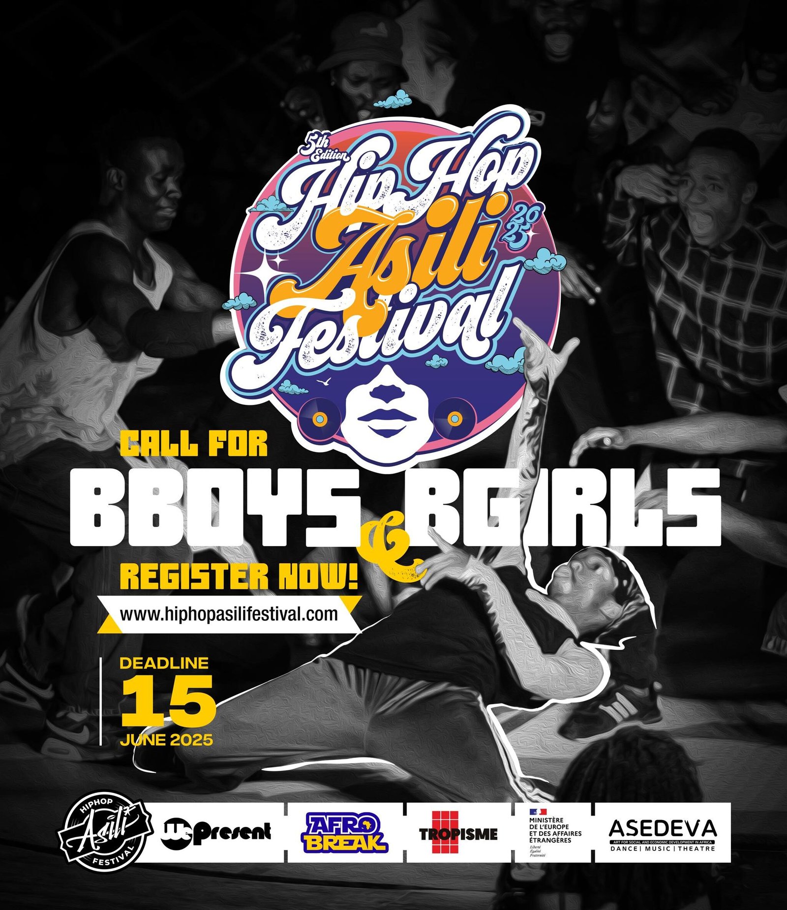 Read more about the article OPEN CALL FOR B-BOYS & B-GIRLS IN TANZANIA HIPHOP ASILI FESTIVAL – AFROBREAK 2025