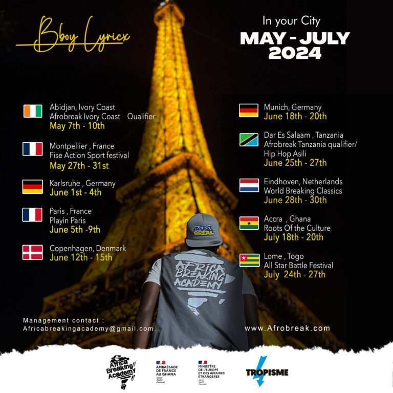 Read more about the article Bboy LYRICX TOUR MAY -JULY 2025