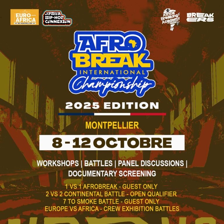 Read more about the article AFRICA HIPHOP CONNEXION: AFROBREAK  INTERNATIONAL CHAMPIONSHIP IGNITES GLOBAL UNITY THROUGH DANCE , SPORTS AND CULTURE.